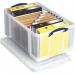 Really Useful Clear Plastic Storage Box 64 Litre NWT1328