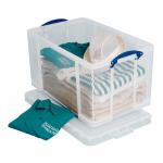 Really Useful Clear Plastic Storage Box 84 Litre NWT1329