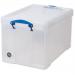 Really Useful Clear Plastic Storage Box 84 Litre NWT1329