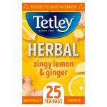 Tetley Lemon & Ginger 25s - PACK (6) NWT1331P