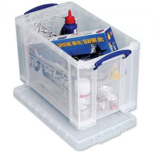 Photos - Clothes Drawer Organiser Clear Really Useful  Plastic Storage Box 24 Litre NWT1391 