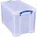 Really Useful Clear Plastic Storage Box 24 Litre NWT1391
