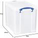 Really Useful Clear Plastic Storage Box 24 Litre NWT1391