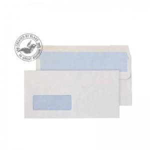 Blake Purely Everyday Wallet Self Seal Window White DL 110x220mm 90gsm