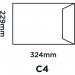 Blake Purely C4 324 x 229mm 90gsm Self Seal Pocket Envelopes (FL2891) White - Pack of 250 NWT1412