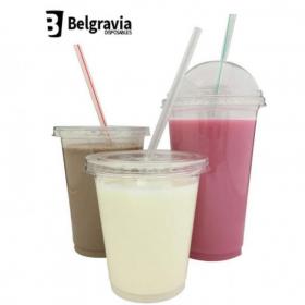 Belgravia Large 20oz Plastic Smoothie Cups 50s NWT1416