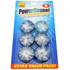 Powerhouse Blue Toilet Blocks Pack 6s NWT1428-B