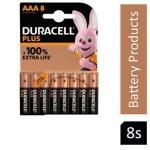 Duracell Plus Power Battery AAA Pack 8s - PACK (10) NWT1447P