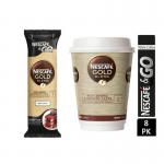 Nescafe &Go! Gold Blend White Cups 8 x 12oz Cups NWT150