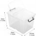 Strata Smart Box Clip-On Folding Lid Carry Handles 40 Litre Clear Ref HW674CLR AQ03954 (HW674) NWT1586