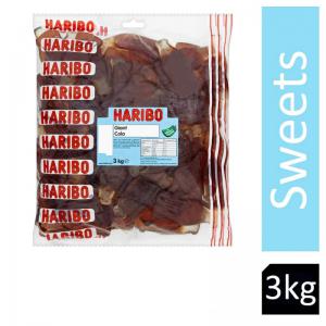Haribo Giant Cola Bottles Sweets Bag 3kg NWT1597
