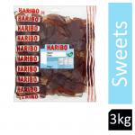 Haribo Giant Cola Bottles 3kg Bag - PACK (4) NWT1597P