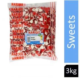 Haribo Heart Throbs 3kg Bag - PACK (4) NWT1599P