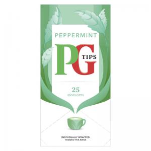 PG Tips Peppermint Enveloped Tea Bags 25s NWT1628P