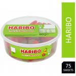 Haribo Giant Strawberries Drum 75s NWT1638