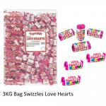 Swizzels Love Hearts Mini Rolls 3kg Bag NWT1657