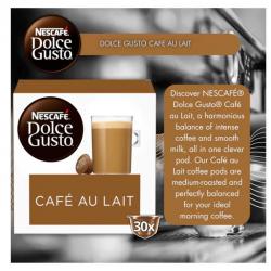 Dolce Gusto Cafe Au Lait Coffee Pods 30s NWT1667