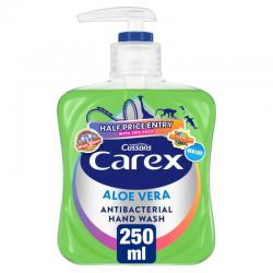Carex Aloe Vera Antibacterial Liquid Hand Wash 250ml NWT168A