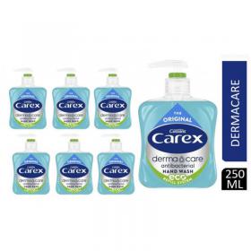 Carex Original Antibacterial Liquid Hand Wash 250ml KJEYS2502 - PACK (6) NWT168P