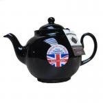 Fixtures Black Gloss 2 Cup Teapot - PACK (3) NWT1700P