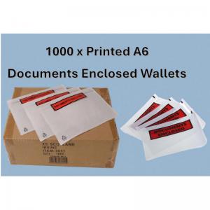 Documents Enclosed,Size A6 Wallets, Printed, Pack 1000s NWT1725