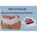 Documents Enclosed A6 Wallets Printed 1000s NWT1725