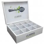 Clipper 12 Compartment Wooden Display Box NWT1738