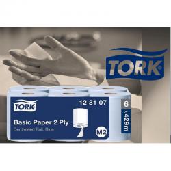 Tork 128107 Centrefeed Rolls Blue 2 Ply 6x150m NWT177