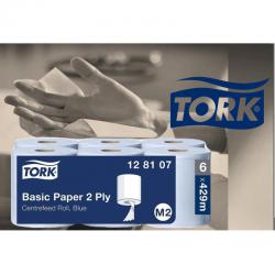 Tork 128107 Centrefeed Rolls Blue 2 Ply 6x150m NWT177
