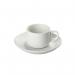 2.8oz Orion White Espresso Cup & Saucer NWT1774