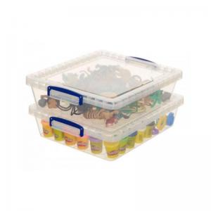 Really Useful Clear Plastic Nestable Storage Box 10.5 Litre NWT1792