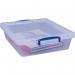 Really Useful Clear Plastic (Nestable) Storage Box 10.5 Litre NWT1792