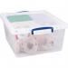 Really Useful Clear Plastic (Nestable) Storage Box 17.5 Litre NWT1793