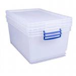 Really Useful Clear Plastic (Nestable) Storage Box 62 Litre NWT1795