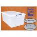 Really Useful Clear Plastic (Nestable) Storage Box 62 Litre NWT1795