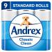 Andrex Classic Clean Toilet Roll 9 Pack 3D Wave - PACK (4) NWT183P