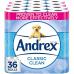 Andrex Classic Clean Toilet Roll 9 Pack 3D Wave - PACK (4) NWT183P