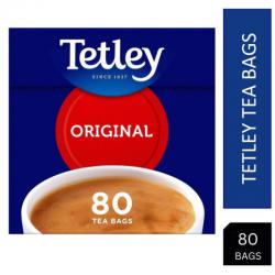 Tetley 80s 2-Cup Tea Bags Retail 250g NWT189