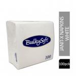 Bulky Soft Paper Napkins 2-Ply White 40cm x 40cm 100s NWT196