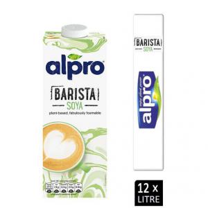 Alpro Barista for Professionals Soya Milk 1 Litre - PACK 12 NWT1966P