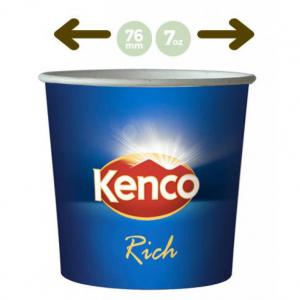 Kenco In-Cup Rich Roast White 7oz x 25s , 76mm NWT2003