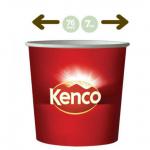 Kenco In-Cup Pure Gold White 7oz x 25s, 76mm NWT2005