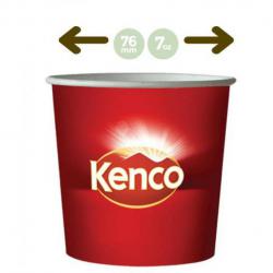 Kenco In-Cup Pure Gold White 7oz x 25s, 76mm NWT2005