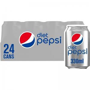 Diet Pepsi Cans 330ml Pack of 24 NWT210