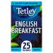 Tetley English Breakfast Envelopes 25s - PACK (6) NWT215P