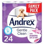 Andrex Puppies On A Roll Gentle Clean Toilet Paper Pack 24s 