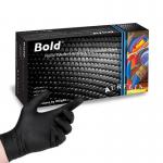 Aurelia BOLD Black Powder Free MEDIUM Nitrile Gloves 100s - PACK (10) NWT2229-MP