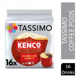 Tassimo Kenco Americano Smooth 16 Pods - PACK (5) NWT222P