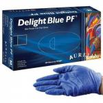 Aurelia DELIGHT Blue Powder Free SMALL Vinyl Gloves 100s NWT2231-S