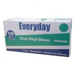 Delight Clear Lightly Powdered LARGE Vinyl Gloves 100s - PACK (10) NWT2232-LP